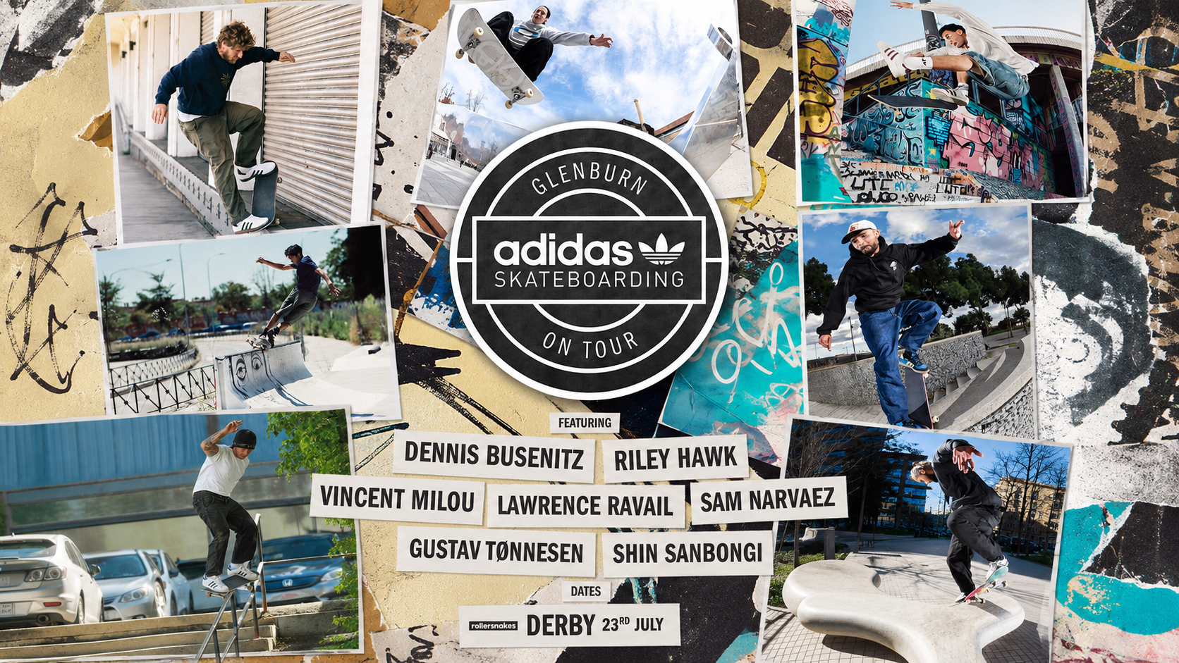 ADIDAS GLENBURN TOUR at Rollersnakes TOMORROW!