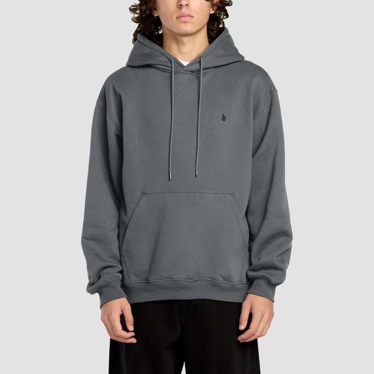 Volcom Single Stone PW Pullover Hoodie Asphalt Black