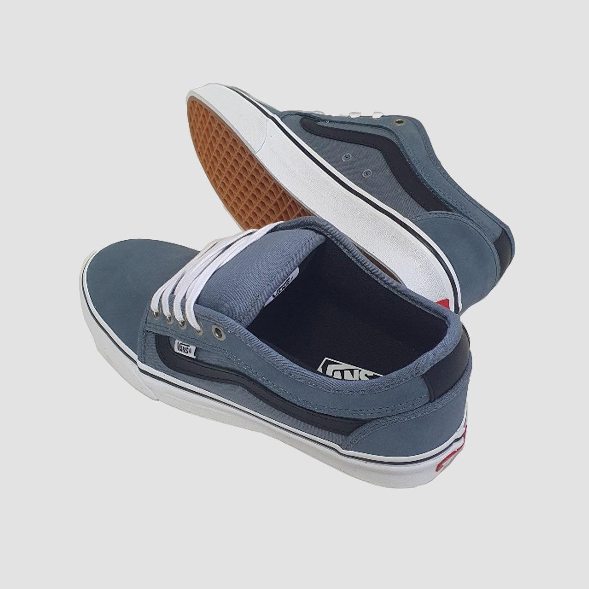 Vans Skate Chukka Low Sidestripe Shoes - Black/Slate Blue