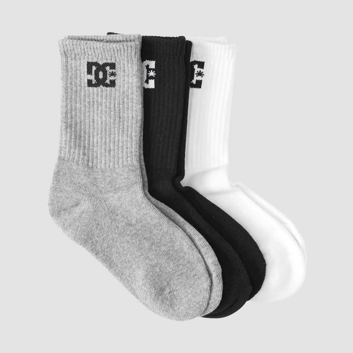 DC Crew Socks 3 Pack Assorted - Kids