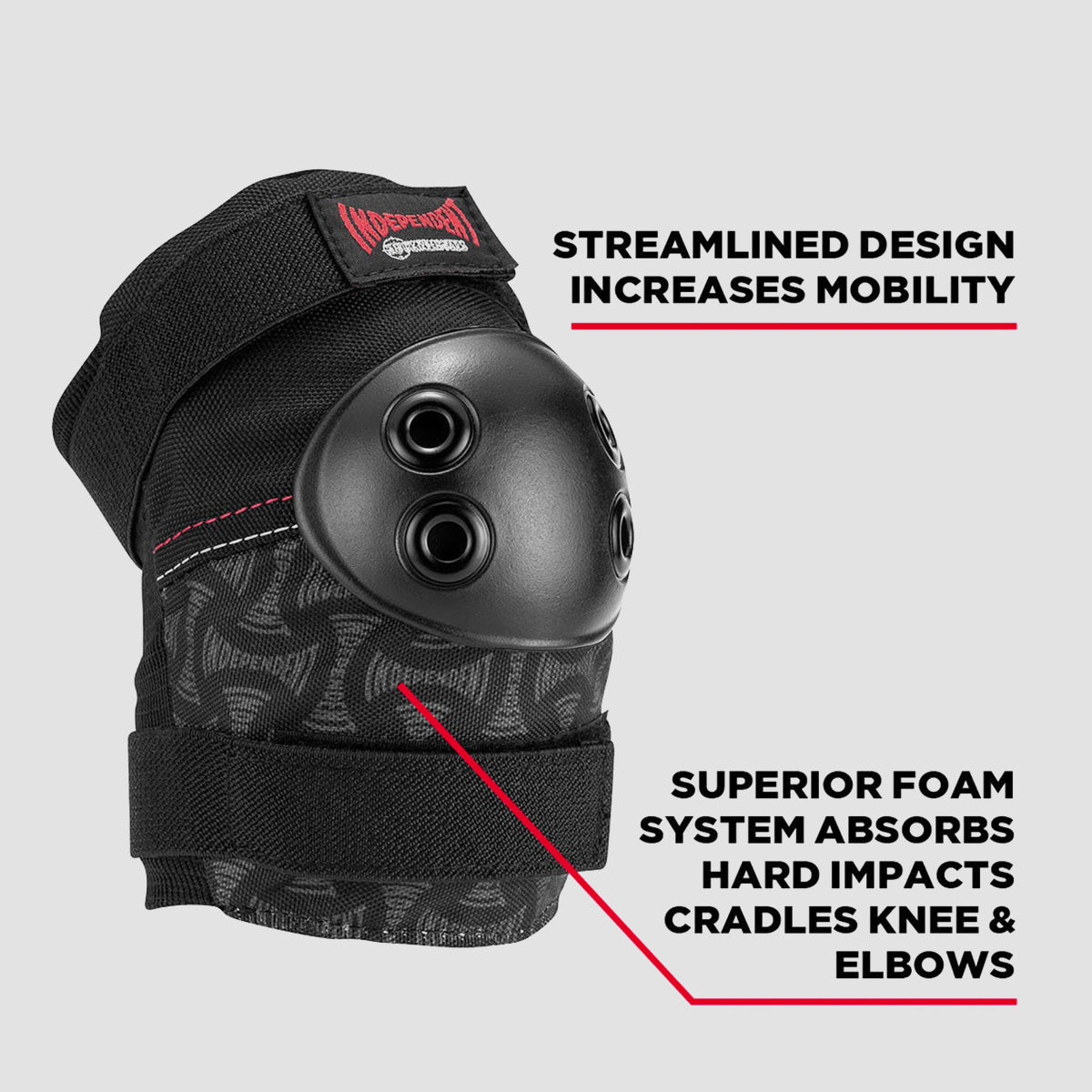 187 x Independent Killer Six Pack Pads Set Black - Kids