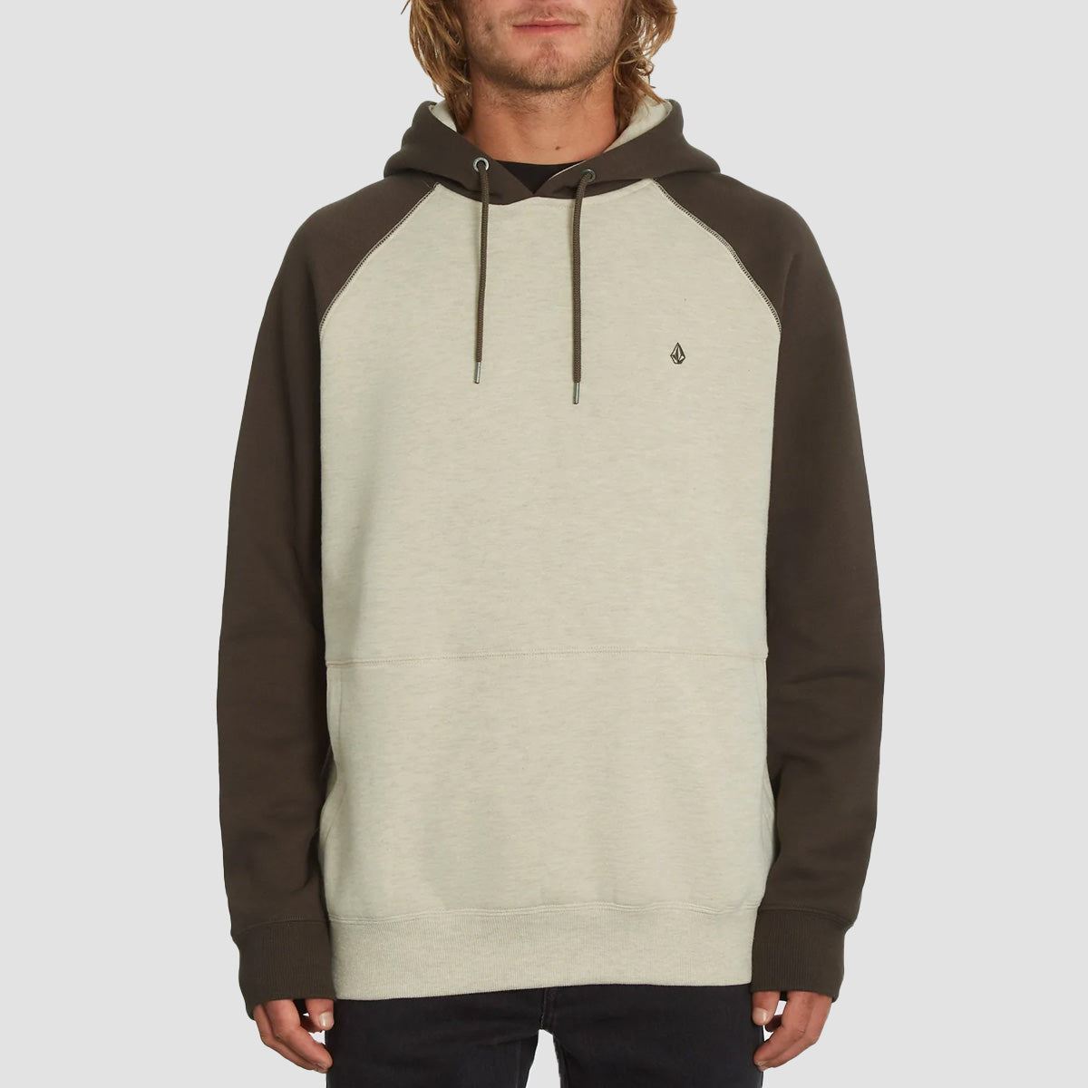 Volcom Homak Pullover Hoodie Whitecap Grey