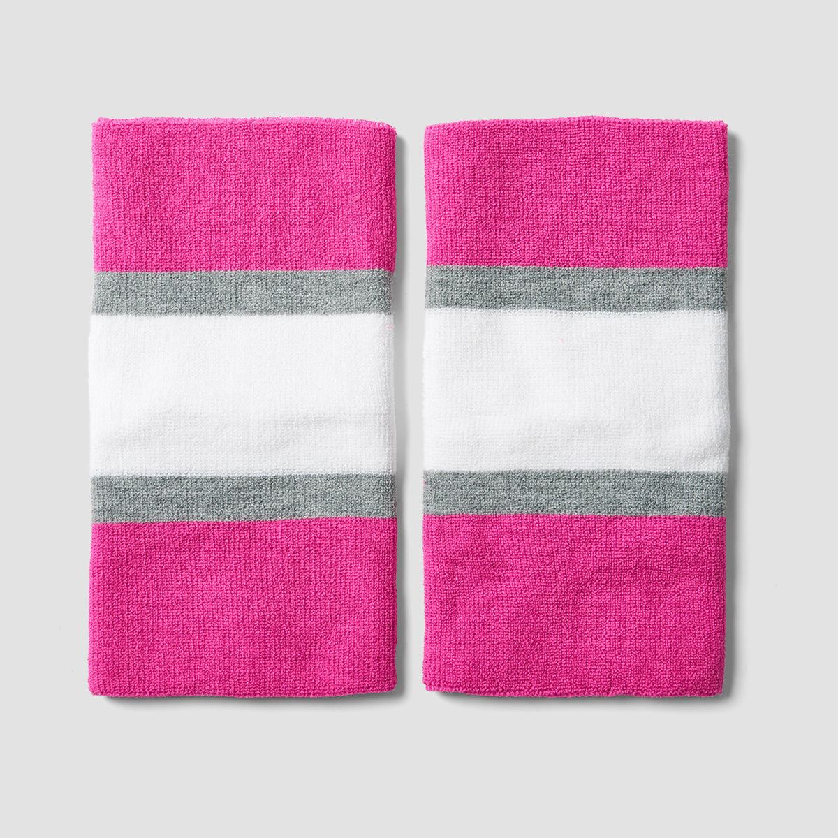 Ventronic Puffers Skate Hockey Socks Leg Warmers Pink/Grey/White