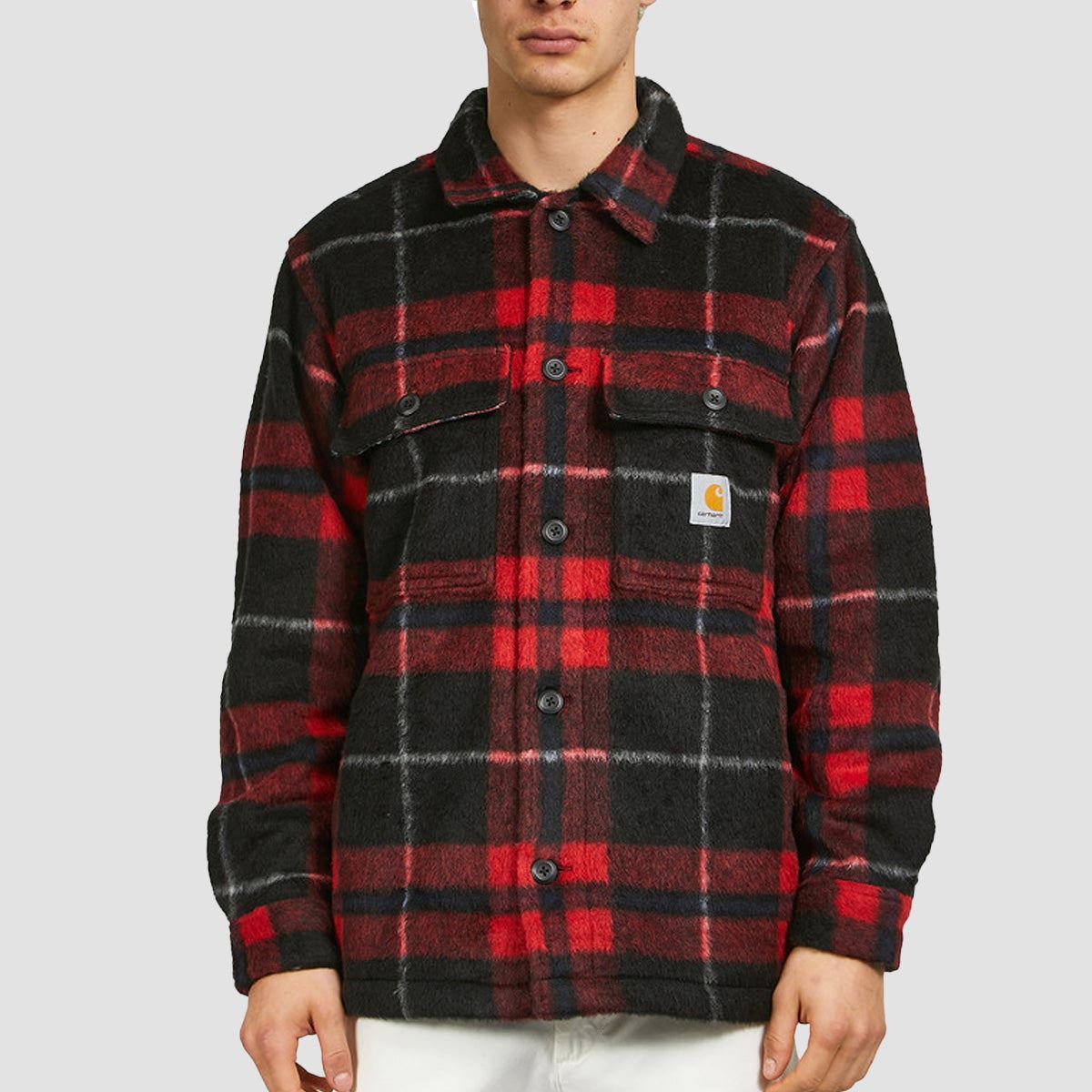 Carhartt WIP Manning Check Shirt Jacket Black/Rocket