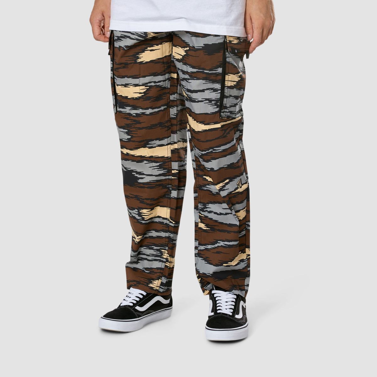 Volcom Pinz And Needles Cargo Pants Bark Brown