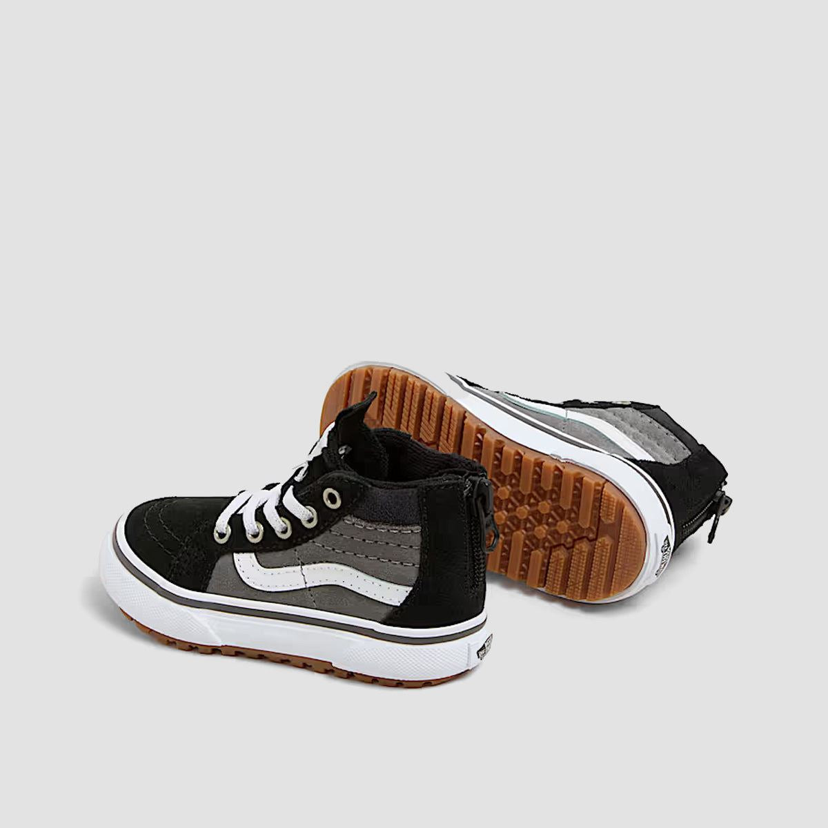Vans MTE SK8-Hi Zip High Top Shoes - Black/Grey - Kids