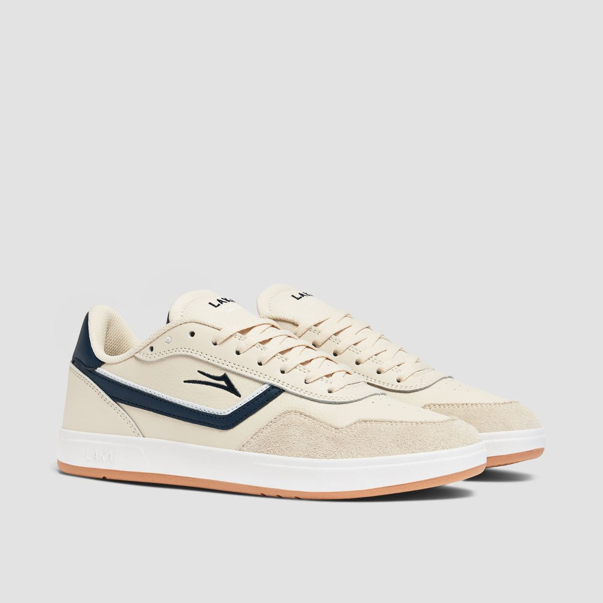 Lakai Terrace Shoes - Cream/Navy Suede
