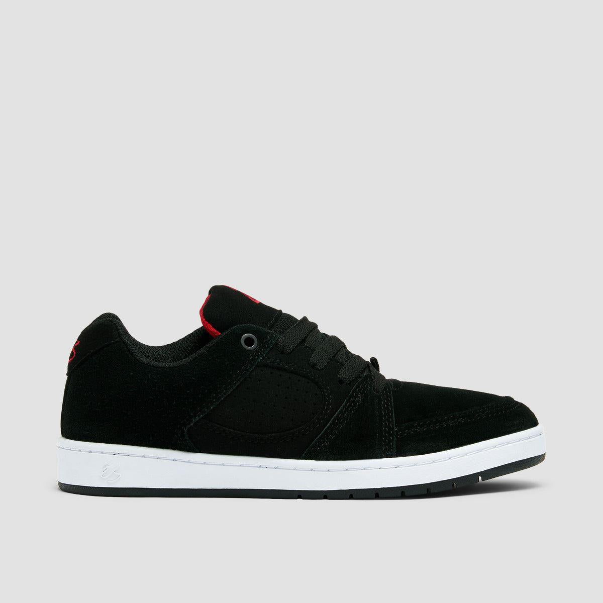eS Accel Slim Shoes - Black/Black/Red