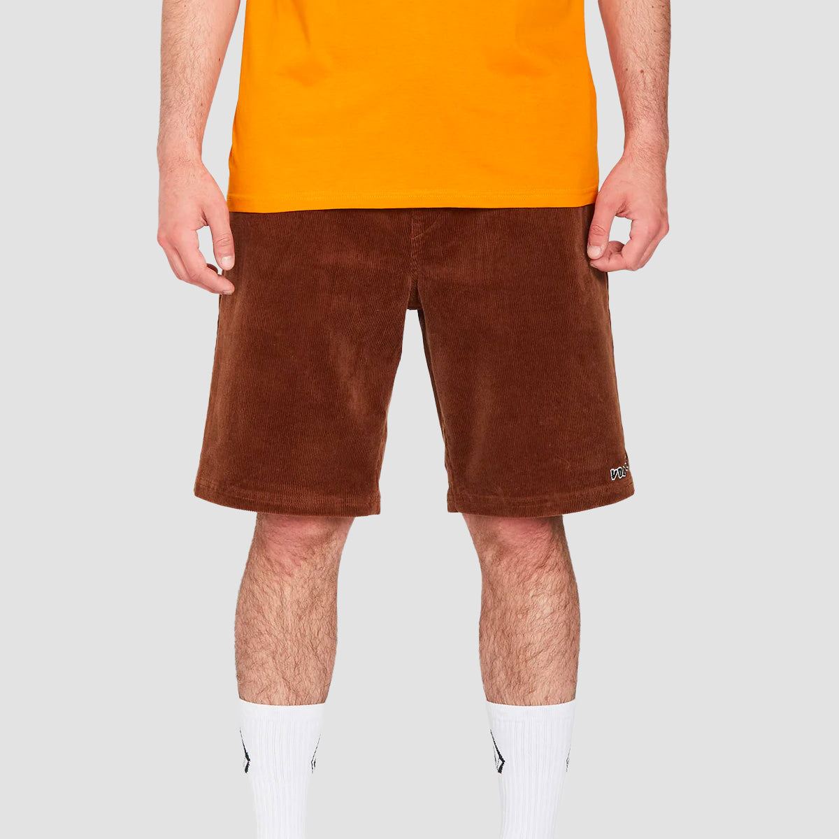 Volcom Outer Spaced 21" Corduroy Shorts Burro Brown