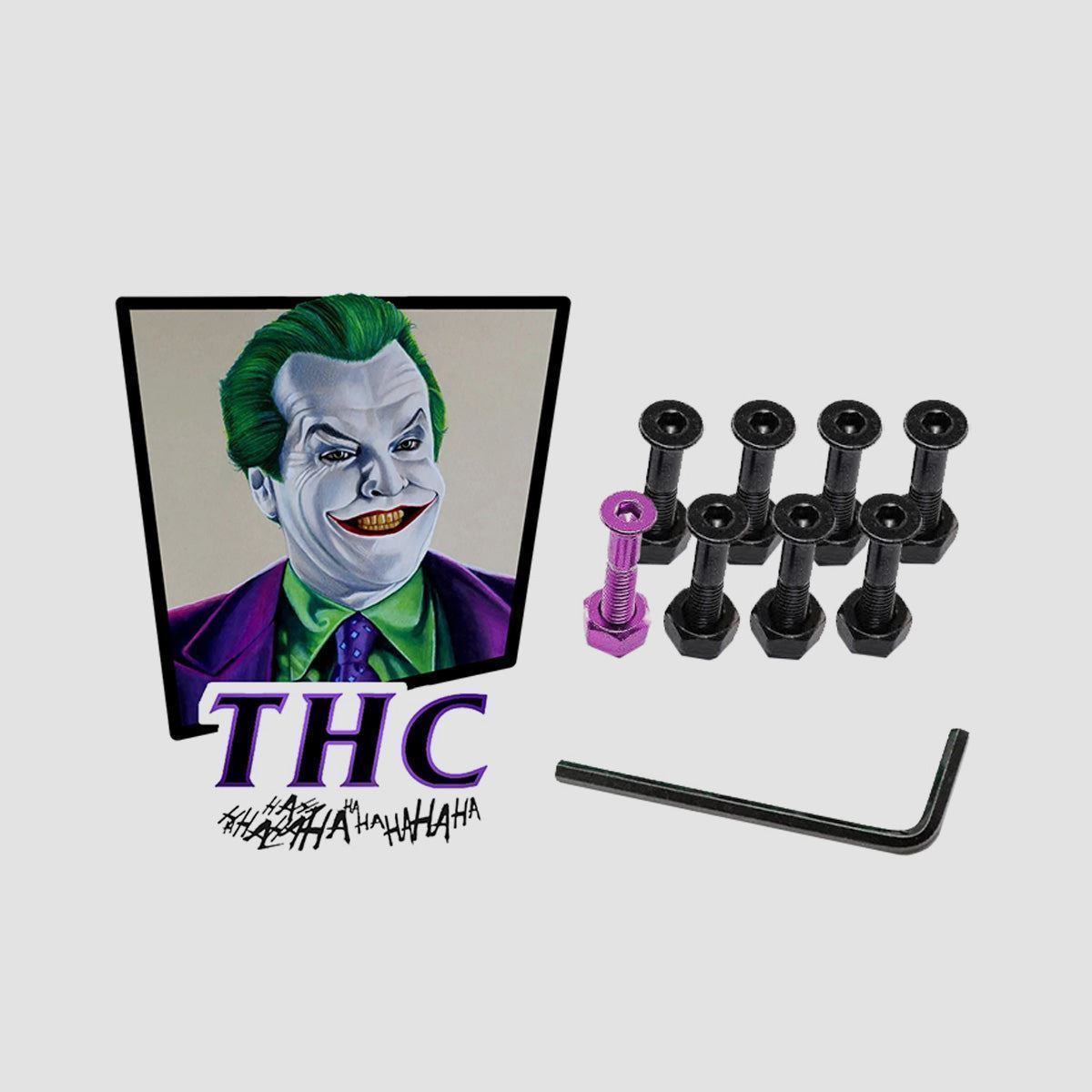 The Hardware Company THC The Joker Allen Truck Bolts Black/Purple 1"