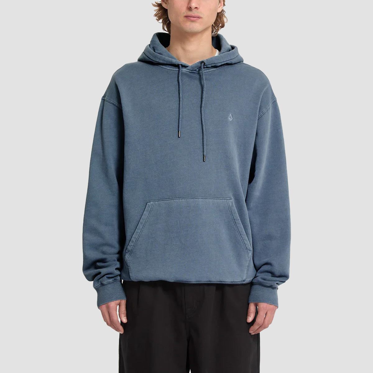 Volcom Single Stone PW Pullover Hoodie Blue Wash