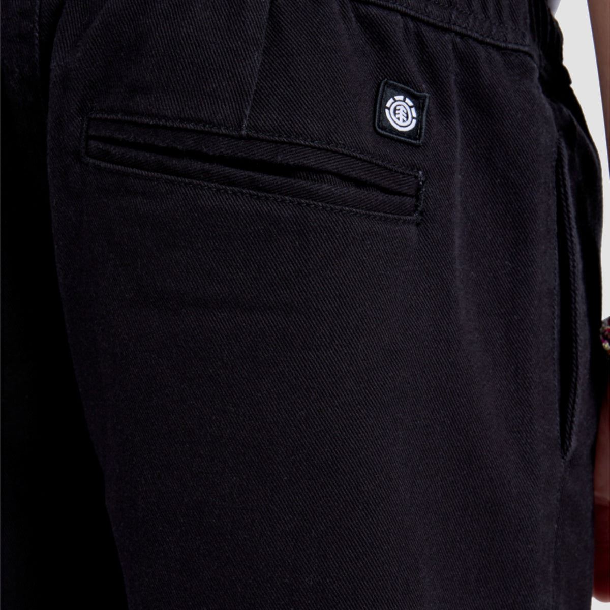 Element Chillin Twill Pants Washed Black - Kids