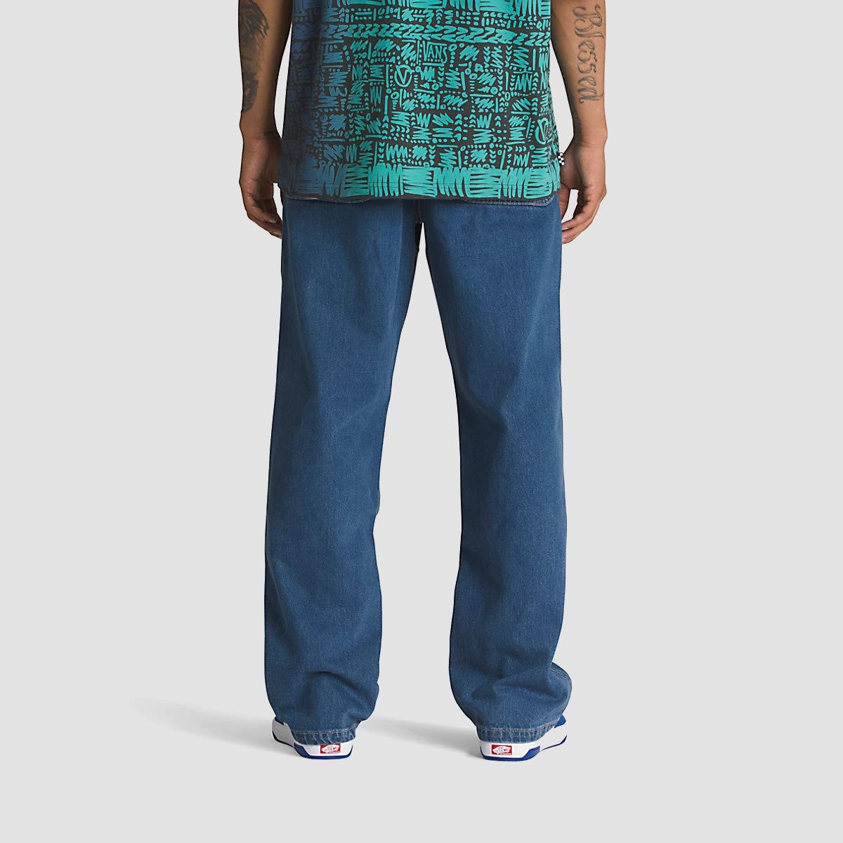 Vans Rowan Zorilla Drill Chore Loose Carpenter Denim Pants Vintage Indigo