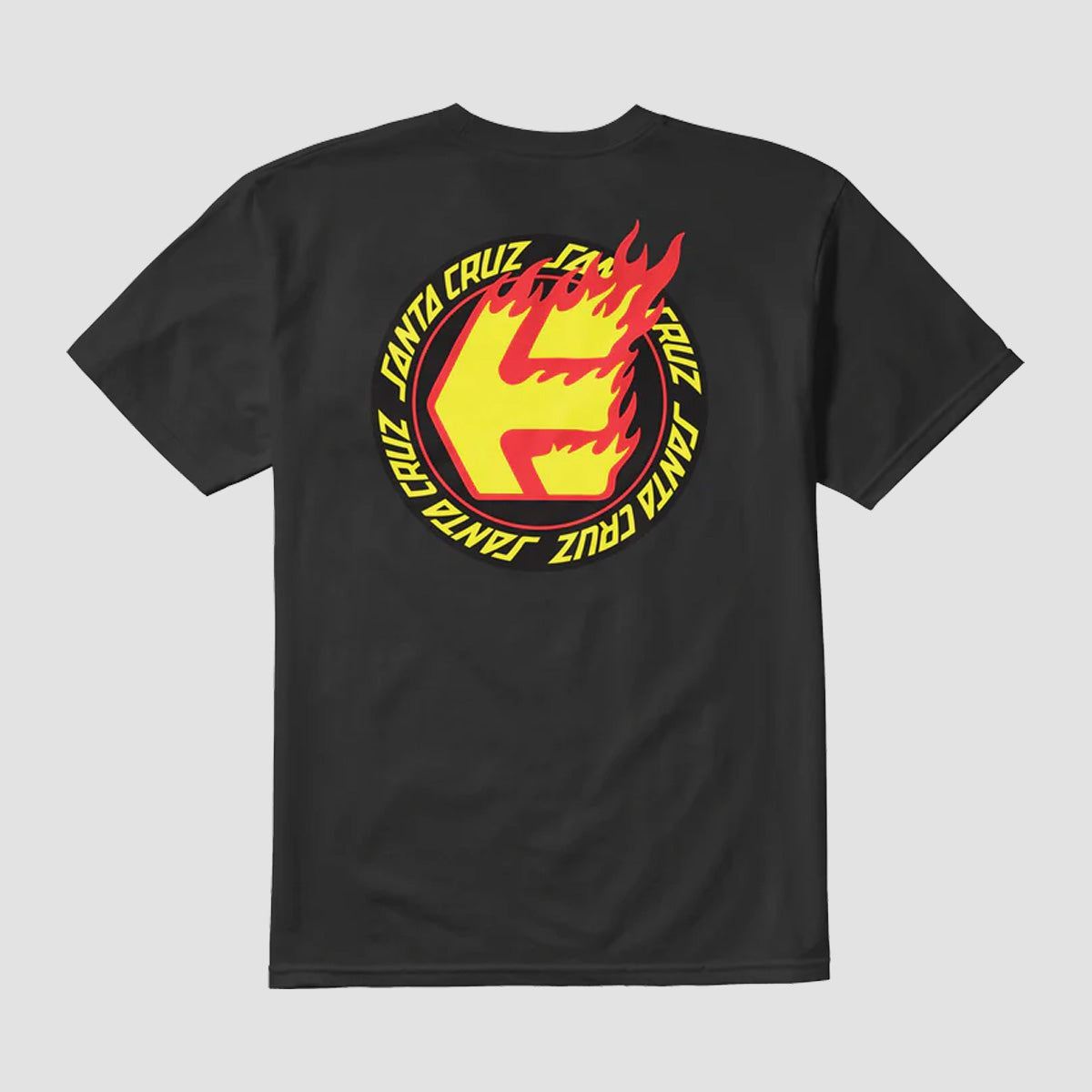 Etnies X Santa Cruz Flame T-Shirt Black
