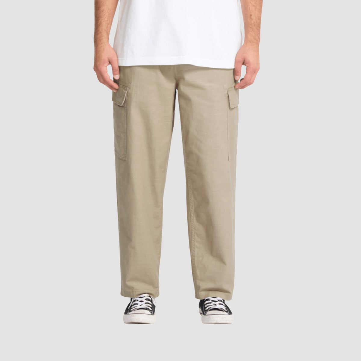 Volcom Billow Tapered EW Cargo Pants Khaki