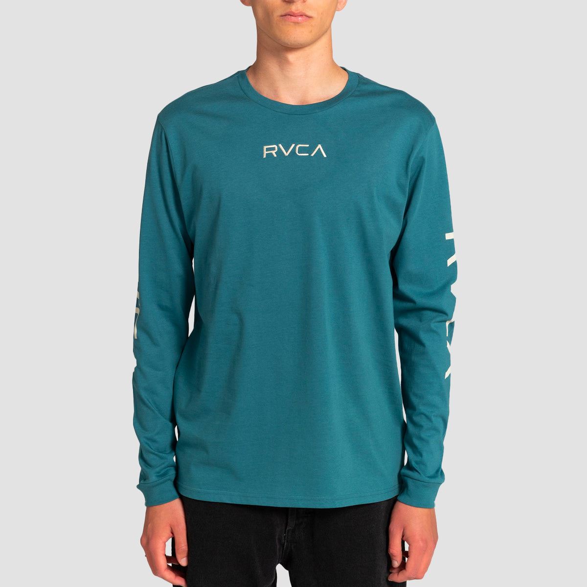 RVCA Big RVCA Sleeve Longsleeve T-Shirt Duck Blue