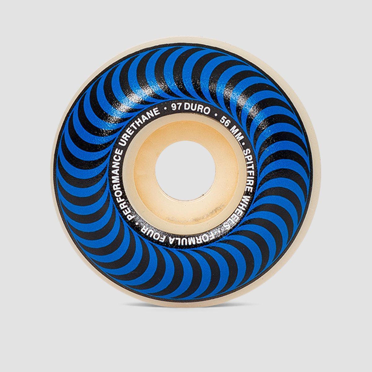 Spitfire Formula Four Classic 97DU Skateboard Wheels Natural/Blue 56mm