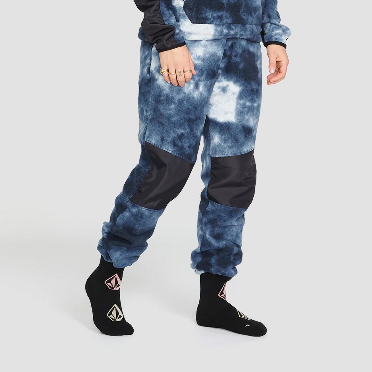 Volcom Polar Fleece Pants Storm Tie-Dye - Womens