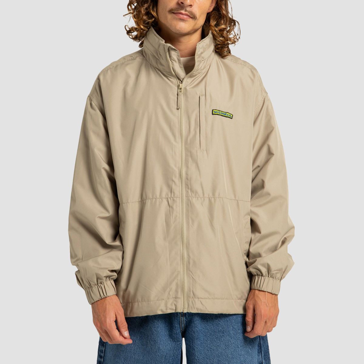 DC Vantage Mock Hood Windbreaker Jacket Crockery