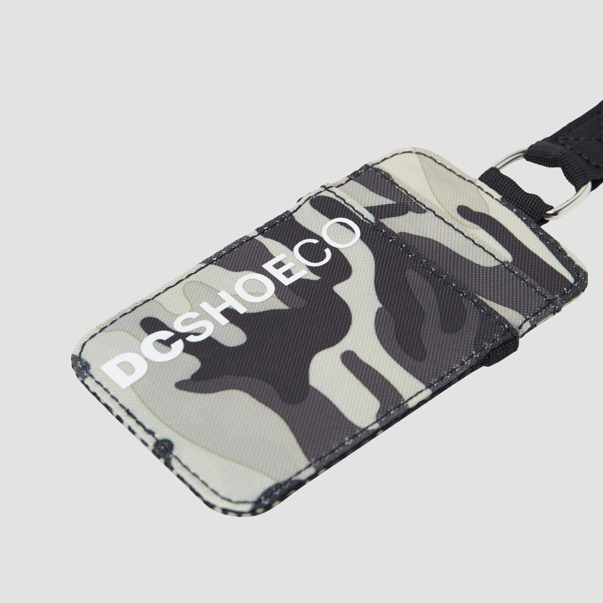 DC Transit Cardholder Lanyard Stone Camo
