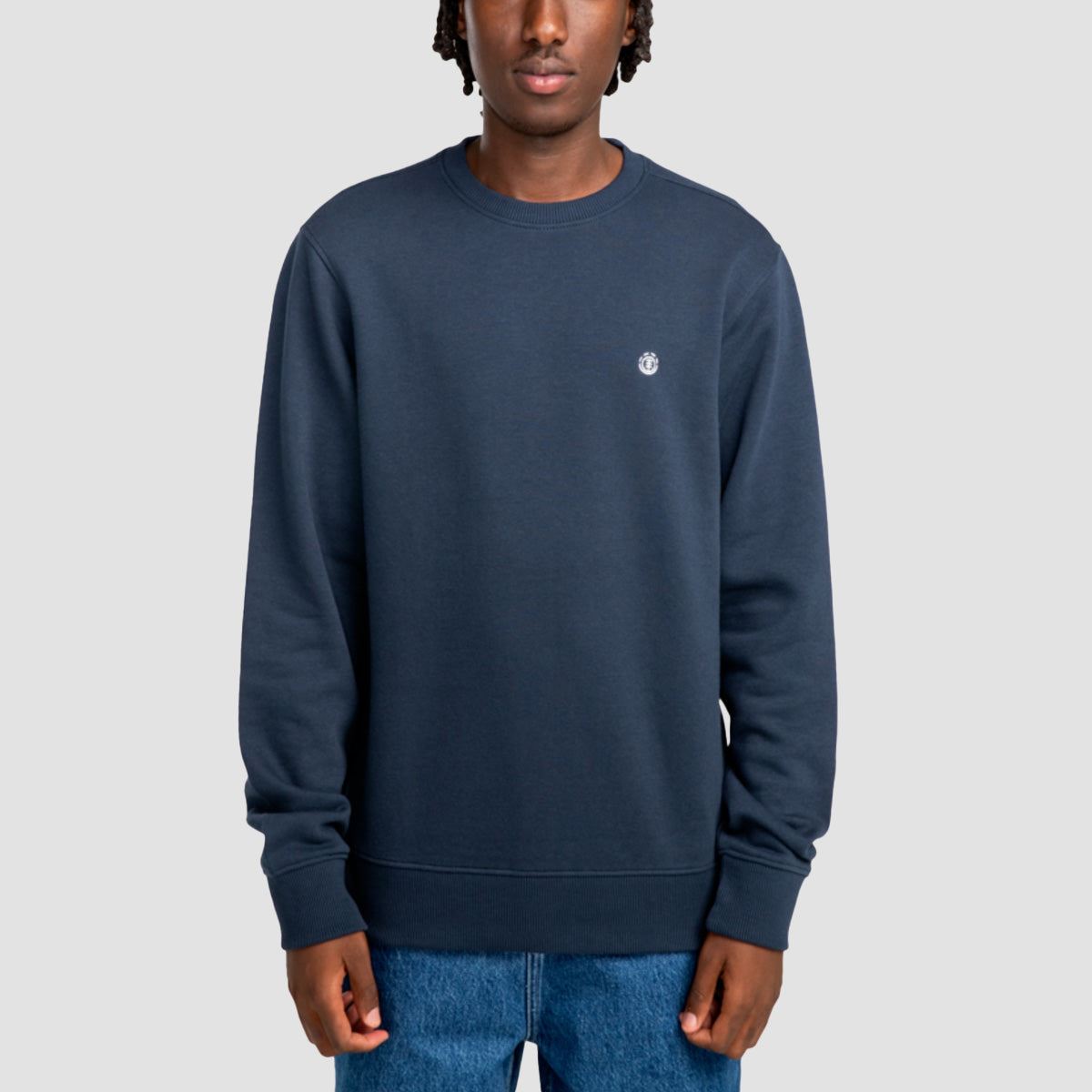 Element Icon Embroidery Crew Sweatshirt Eclipse Navy