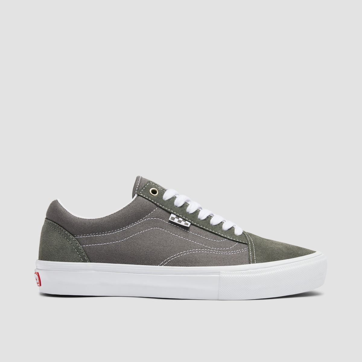 Vans Skate Old Skool Shoes - Pewter/True White