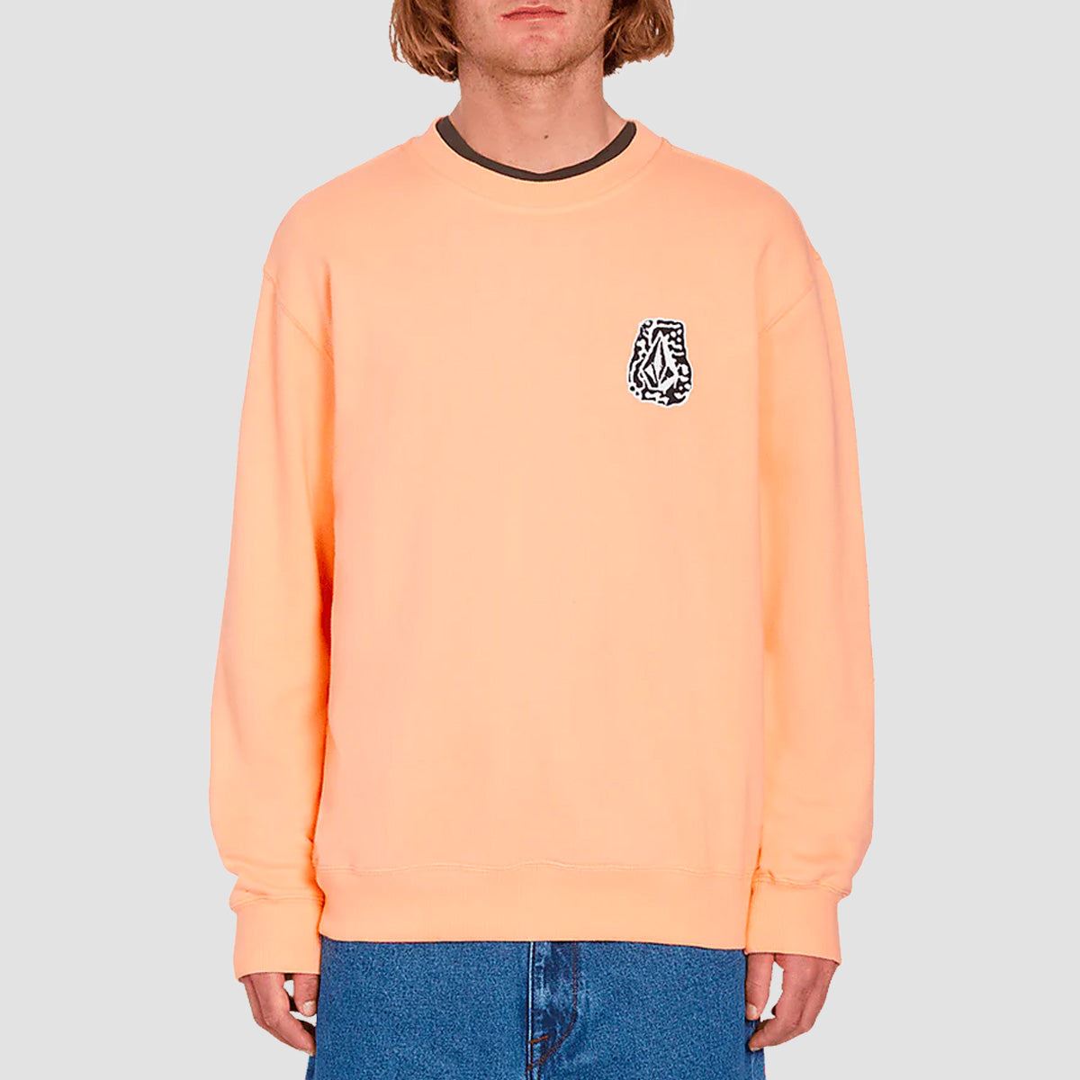 Volcom Guano Crew Sweat Peach Bud