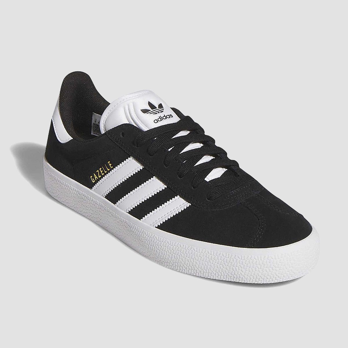 adidas Gazelle Adv Shoes - Core Black/Ftwr White/Gold Met.