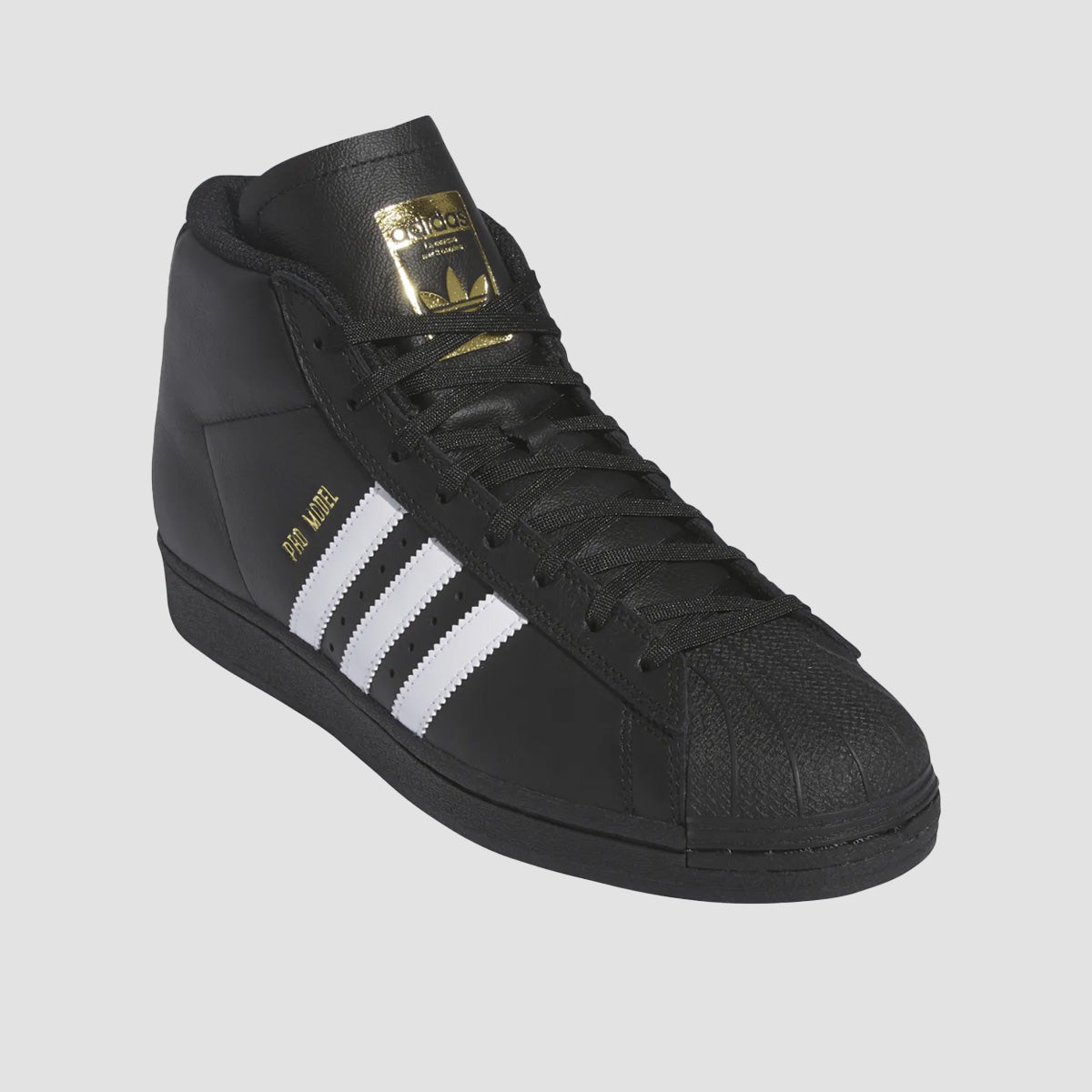 adidas Pro Model ADV Mid Top Shoes - Core Black/Ftwr White/Gold Met.
