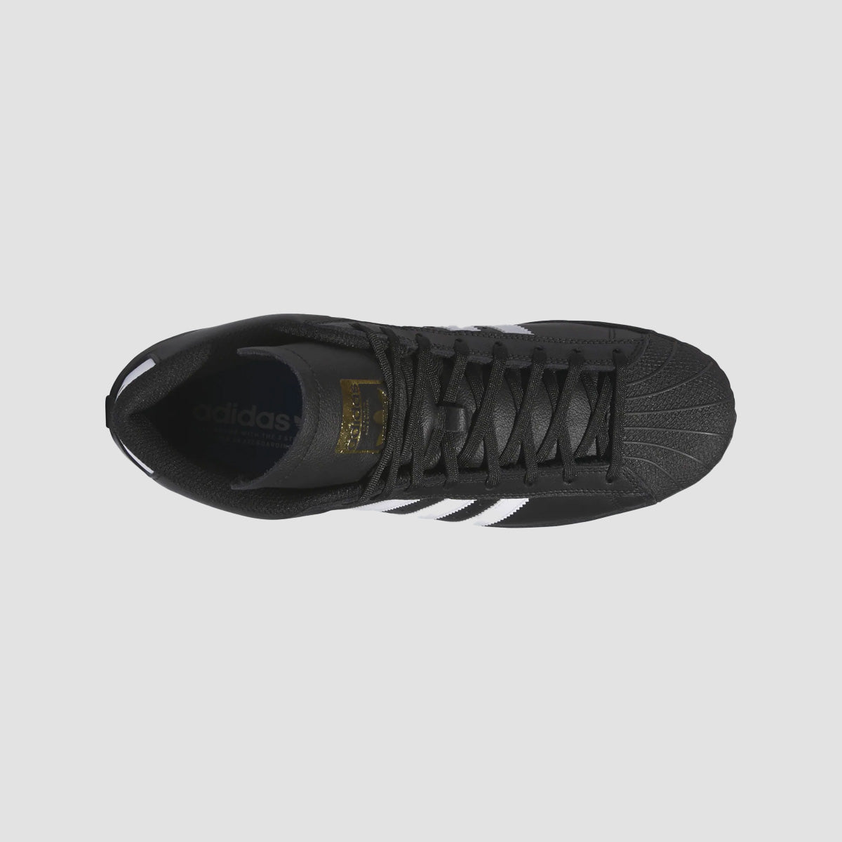 adidas Pro Model ADV Mid Top Shoes - Core Black/Ftwr White/Gold Met.