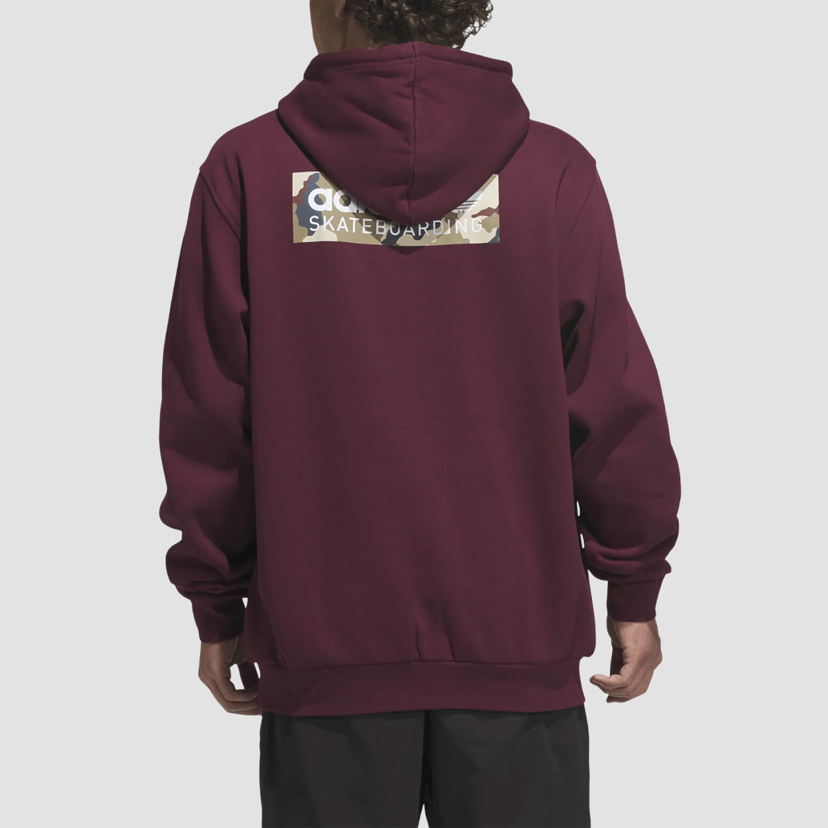 adidas Skateboarding Logo Pullover Hoodie Maroon