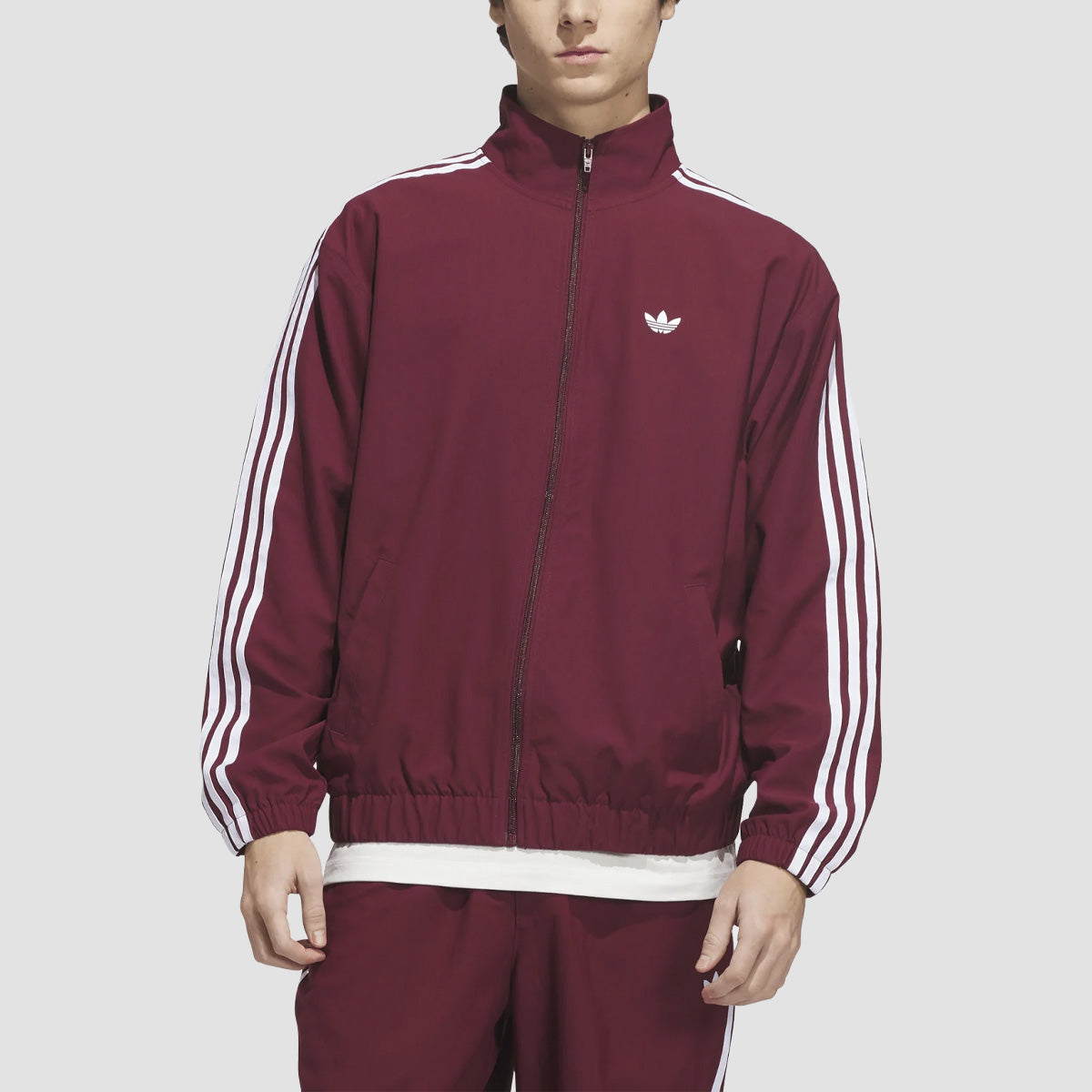 adidas Skateboarding Superfire Track Jacket Shadow Red/White