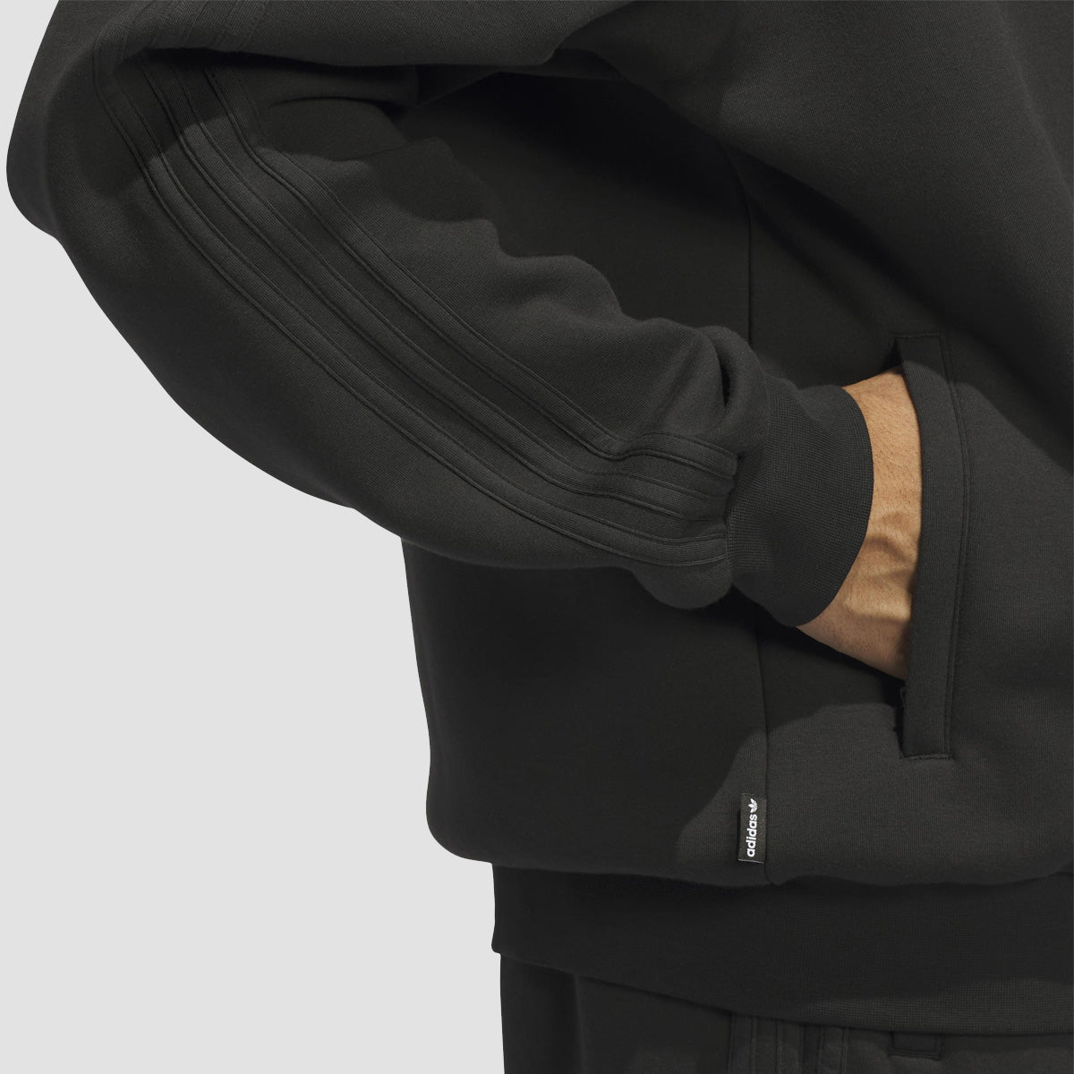 adidas Skateboarding Technical Fleece Jacket (Gender Neutral) Black/White