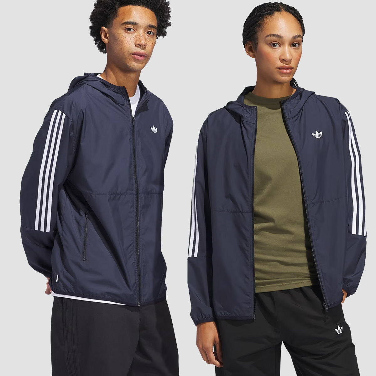 adidas Skateboarding Windbreaker Jacket (Gender Neutral) Legend Ink/White