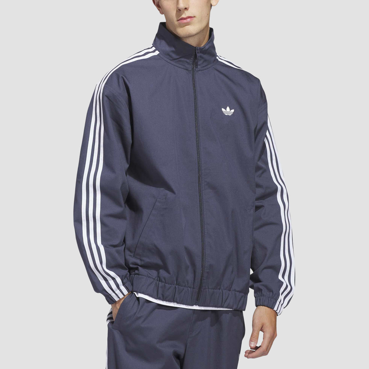 adidas Skateboarding Woven Superfire Firebird Track Jacket Shadow Navy/White