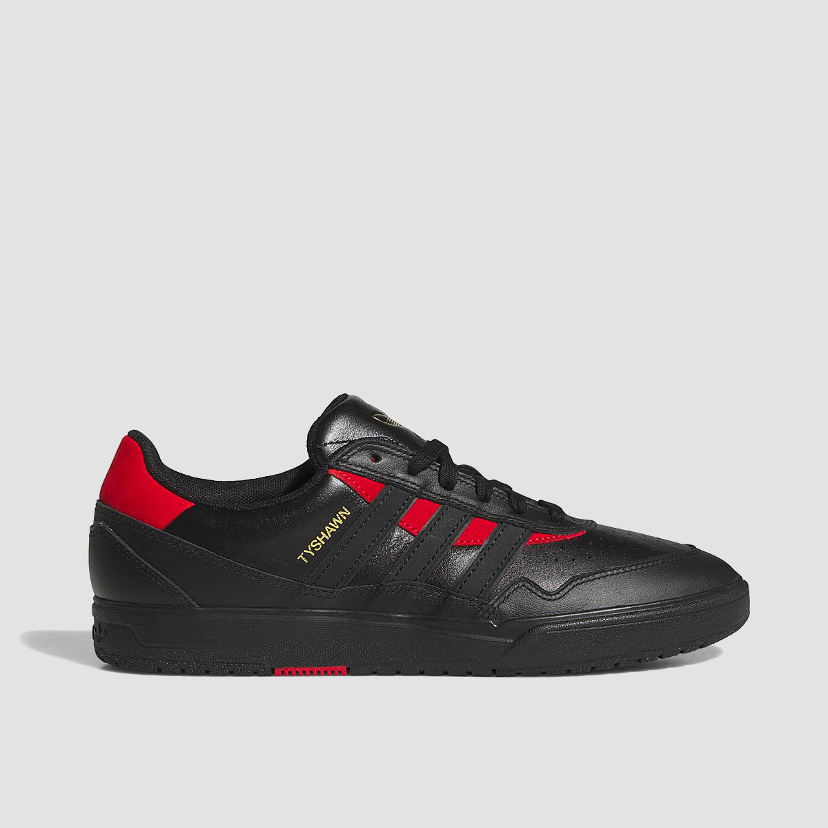 adidas Tyshawn II Shoes - Core Black/Core Black/Better Scarlet