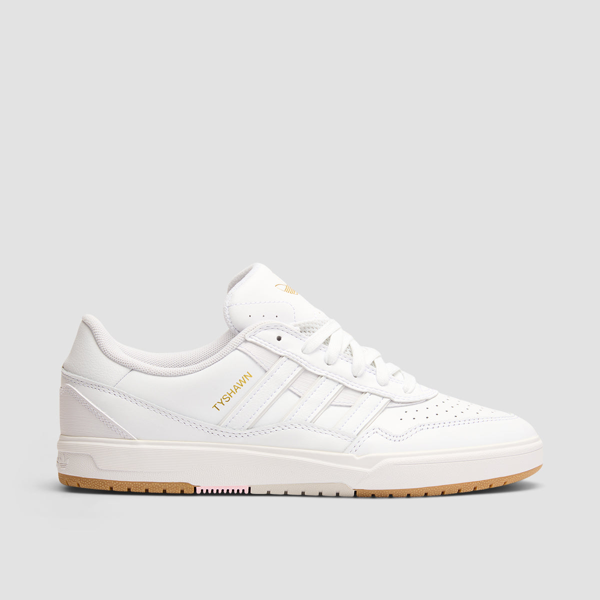adidas Tyshawn II Shoes - Ftwr White/Ftwr White/Gum4