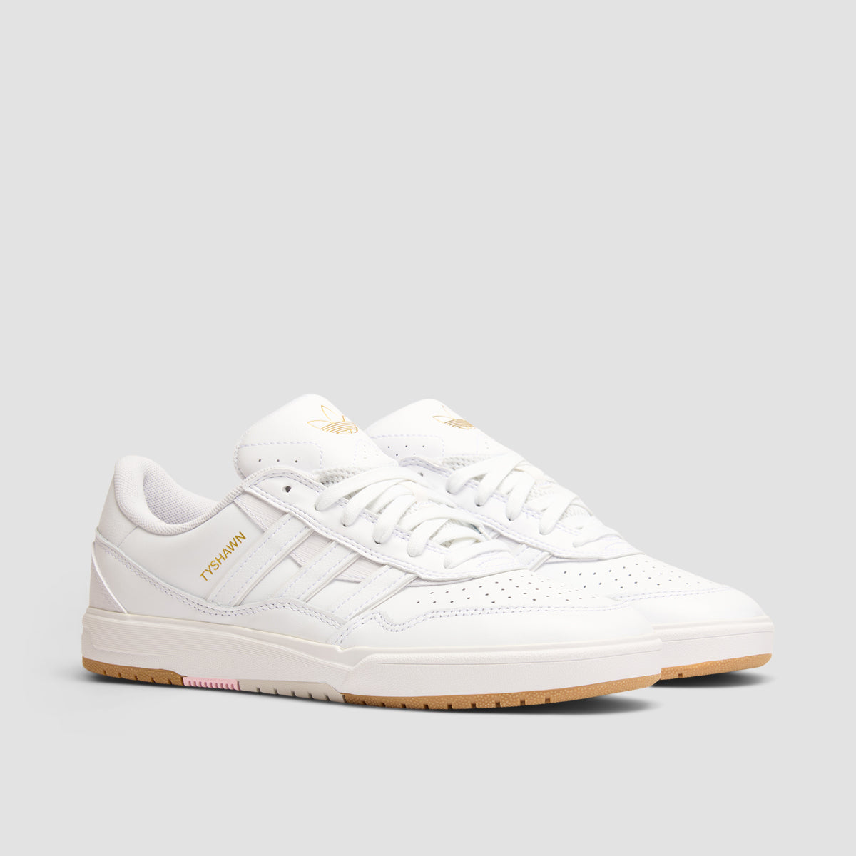 adidas Tyshawn II Shoes - Ftwr White/Ftwr White/Gum4