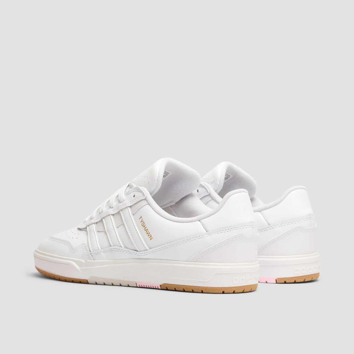 adidas Tyshawn II Shoes - Ftwr White/Ftwr White/Gum4