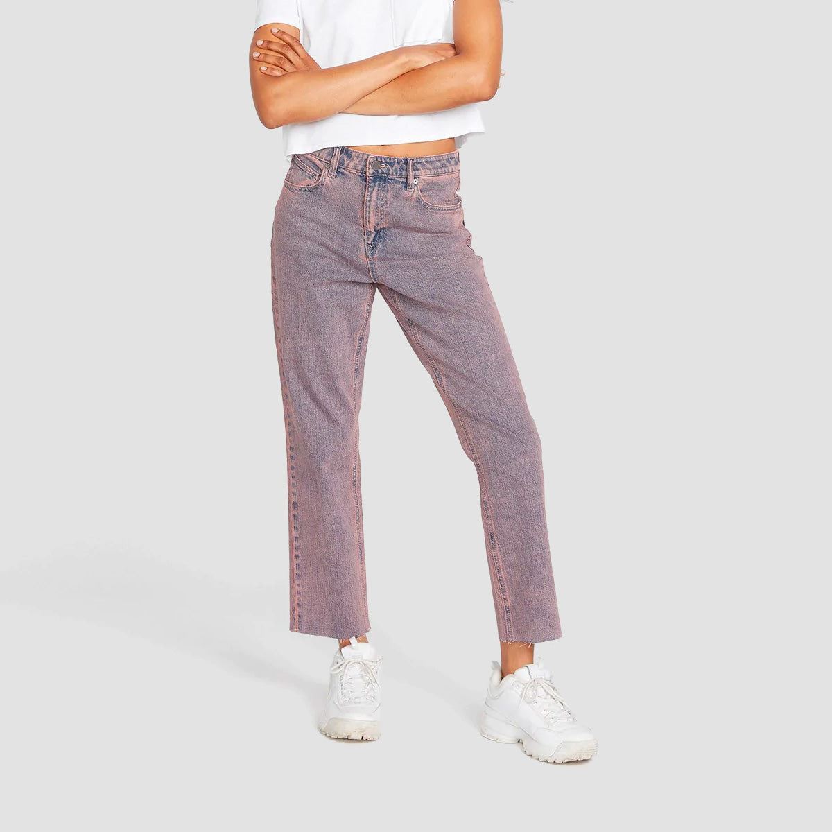 Volcom Stoned Straight Jeans Coral Haze - Womens