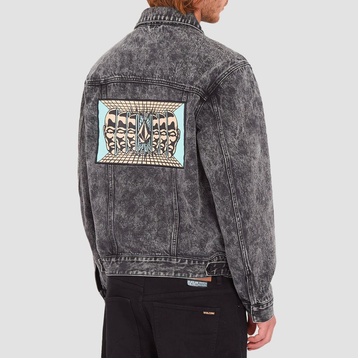 Volcom Mind Invasion Denim Jacket Black