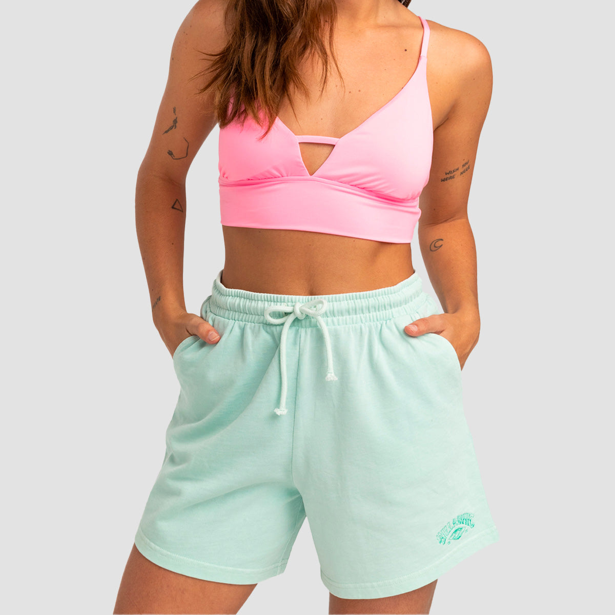 Billabong More Fun Sweat Shorts Lit Skies - Womens