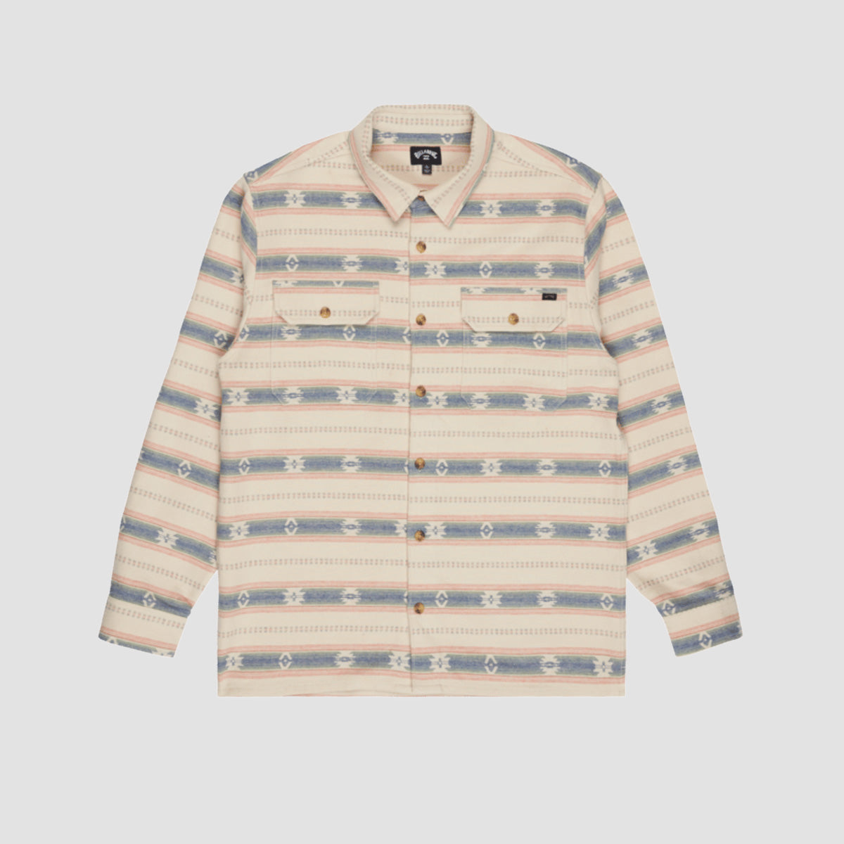 Billabong Offshore Jacquard Flannel Longsleeve Shirt Oatmeal