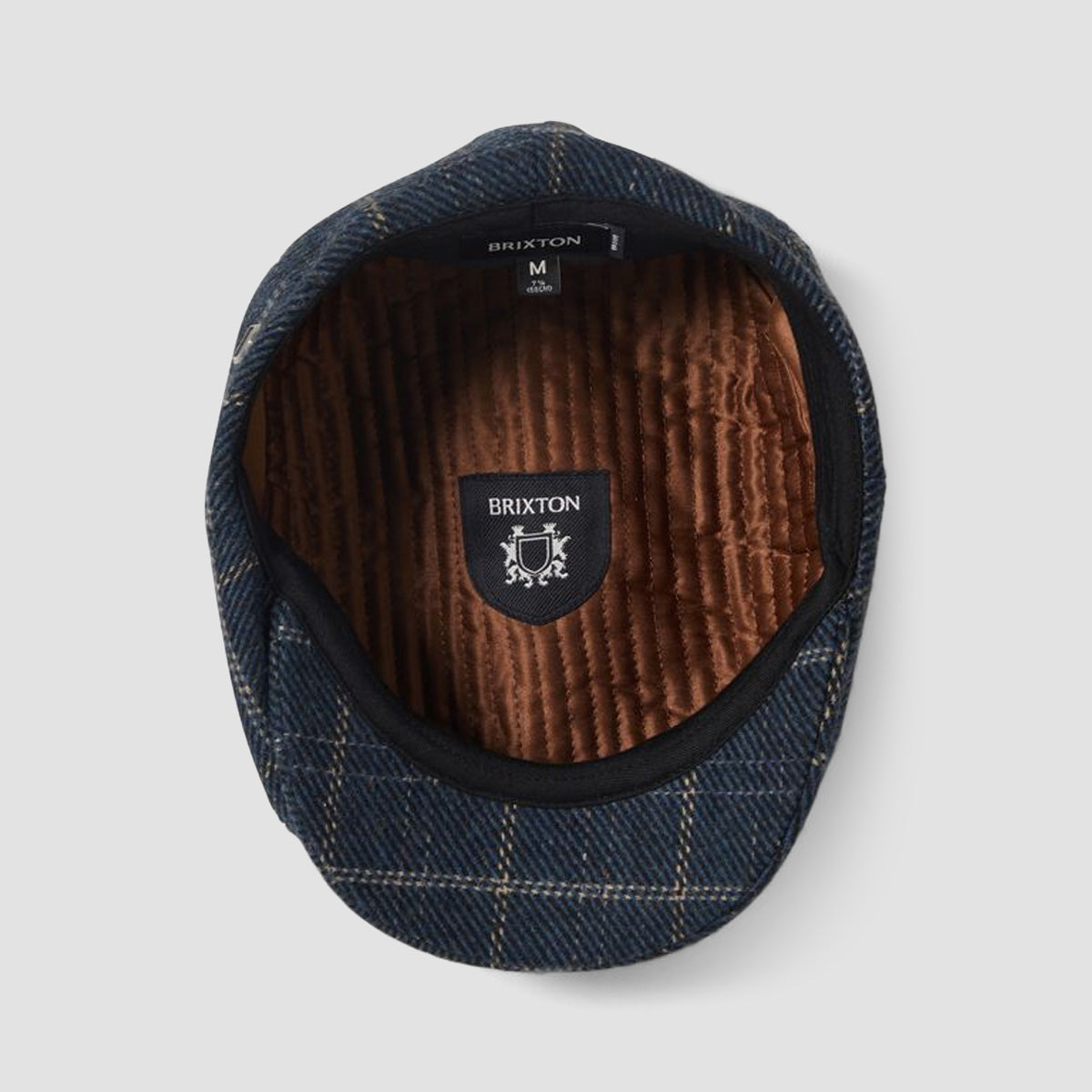 Brixton Brood Newsboy Cap Mood Indigo/Tan
