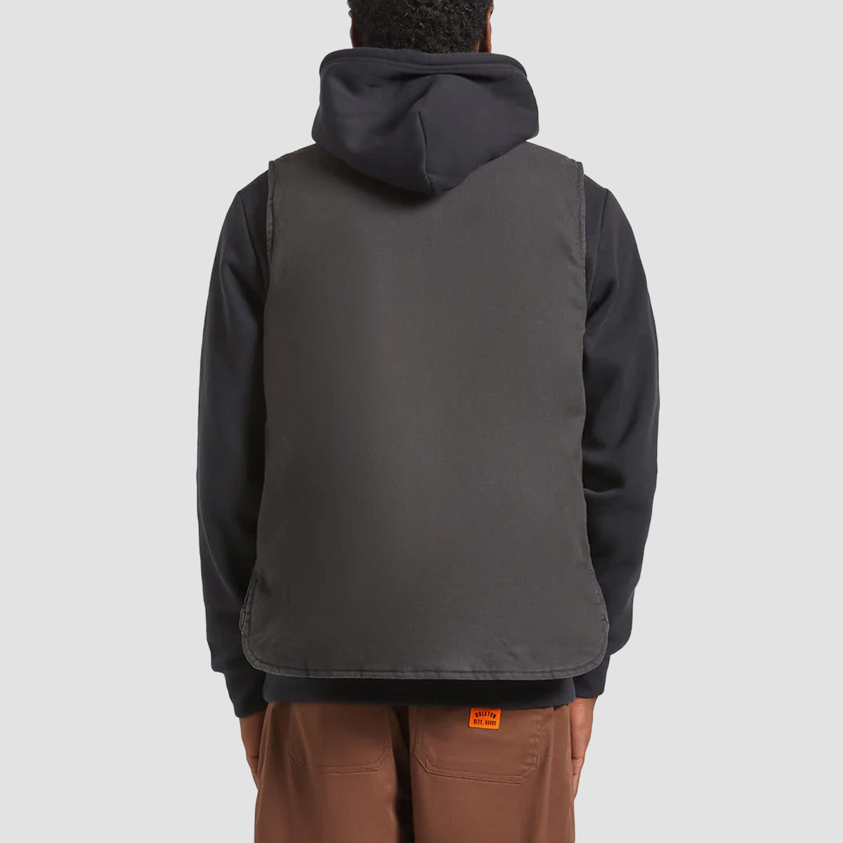 Brixton Builders Abraham Rev Vest Jacket Bark Camo