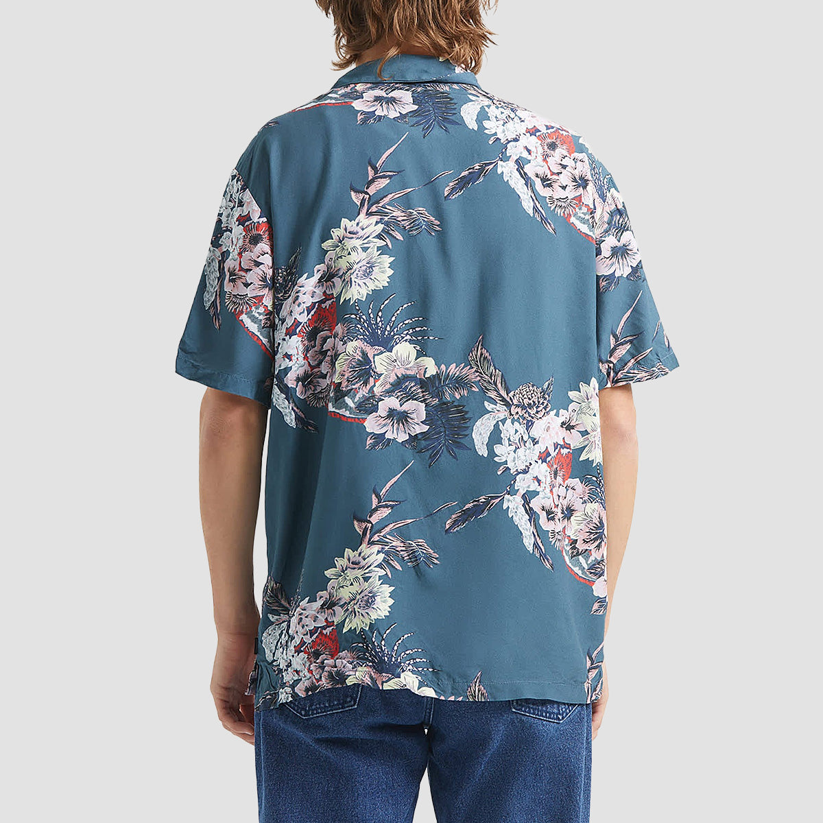 Brixton Bunker Vacation Short Sleeve Shirt Midnight Blue
