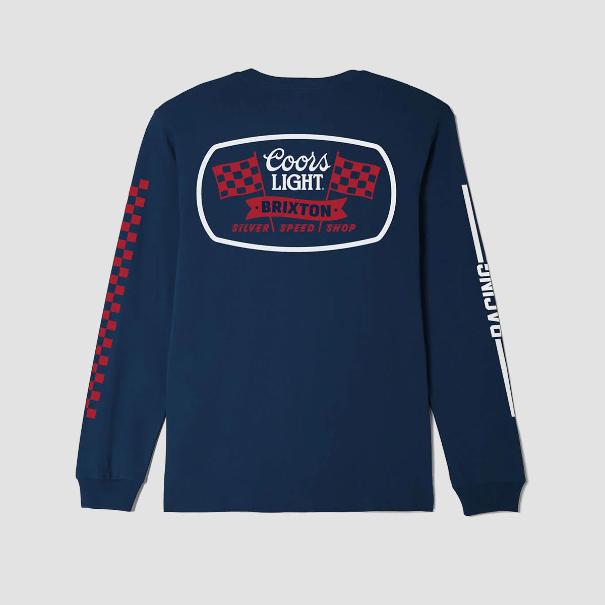 Brixton Coors Light Pit Stop Longsleeve T-Shirt Coors Navy