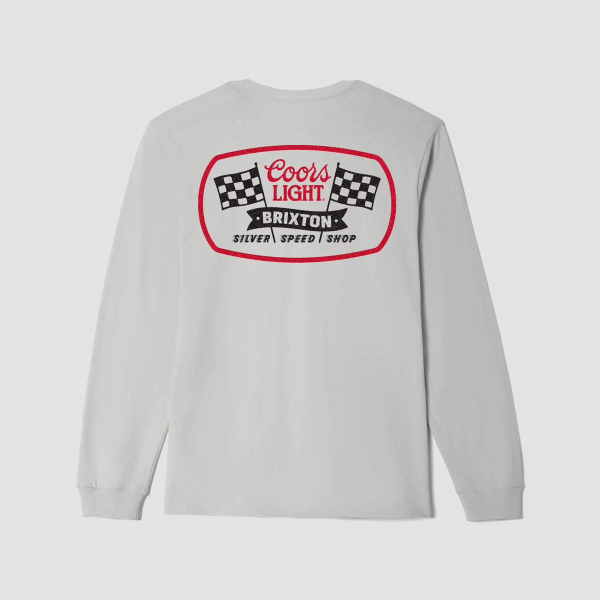 Brixton Coors Light Pit Stop Longsleeve T-Shirt Silver
