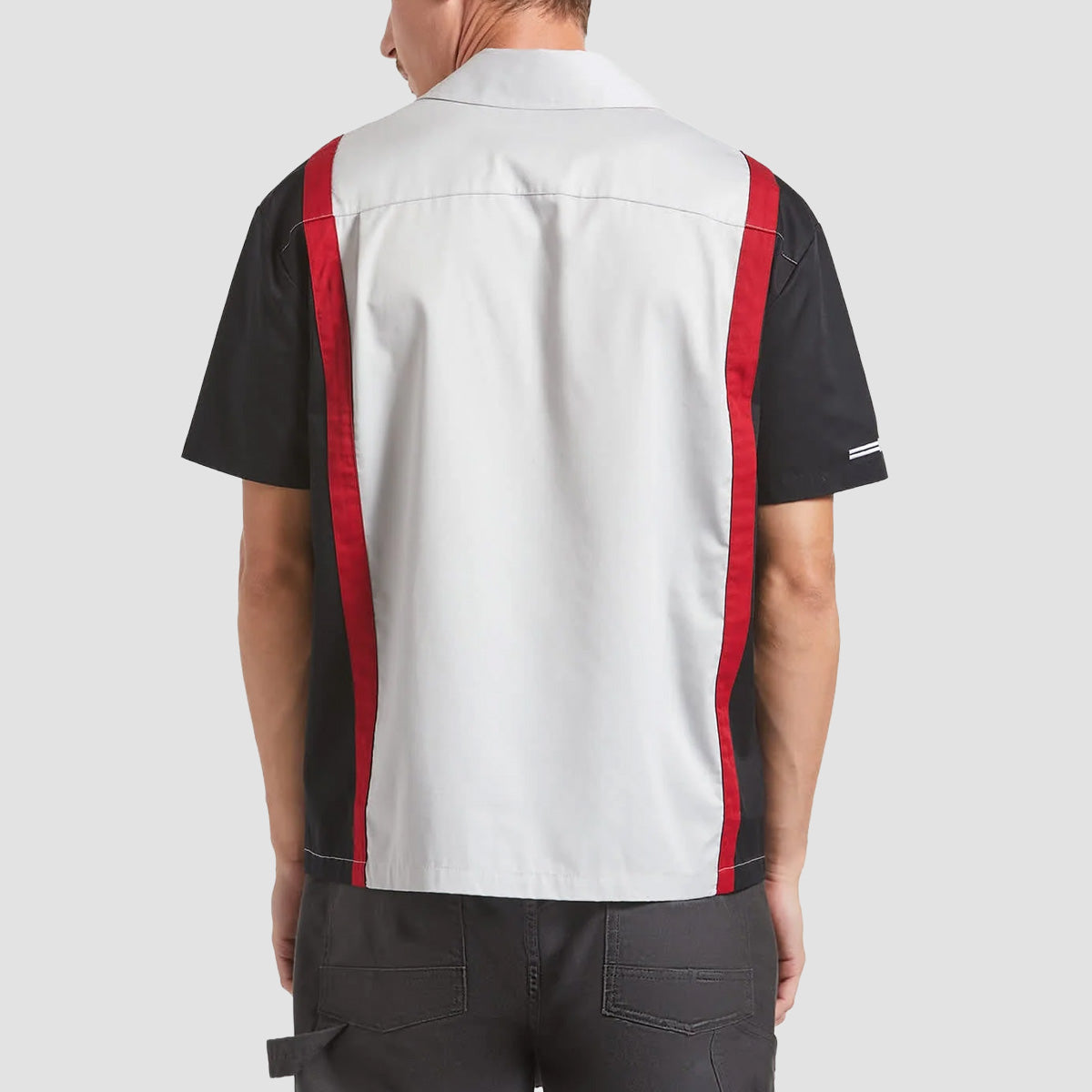 Brixton Coors Light Shake Down Short Sleeve Shirt Silver/Black