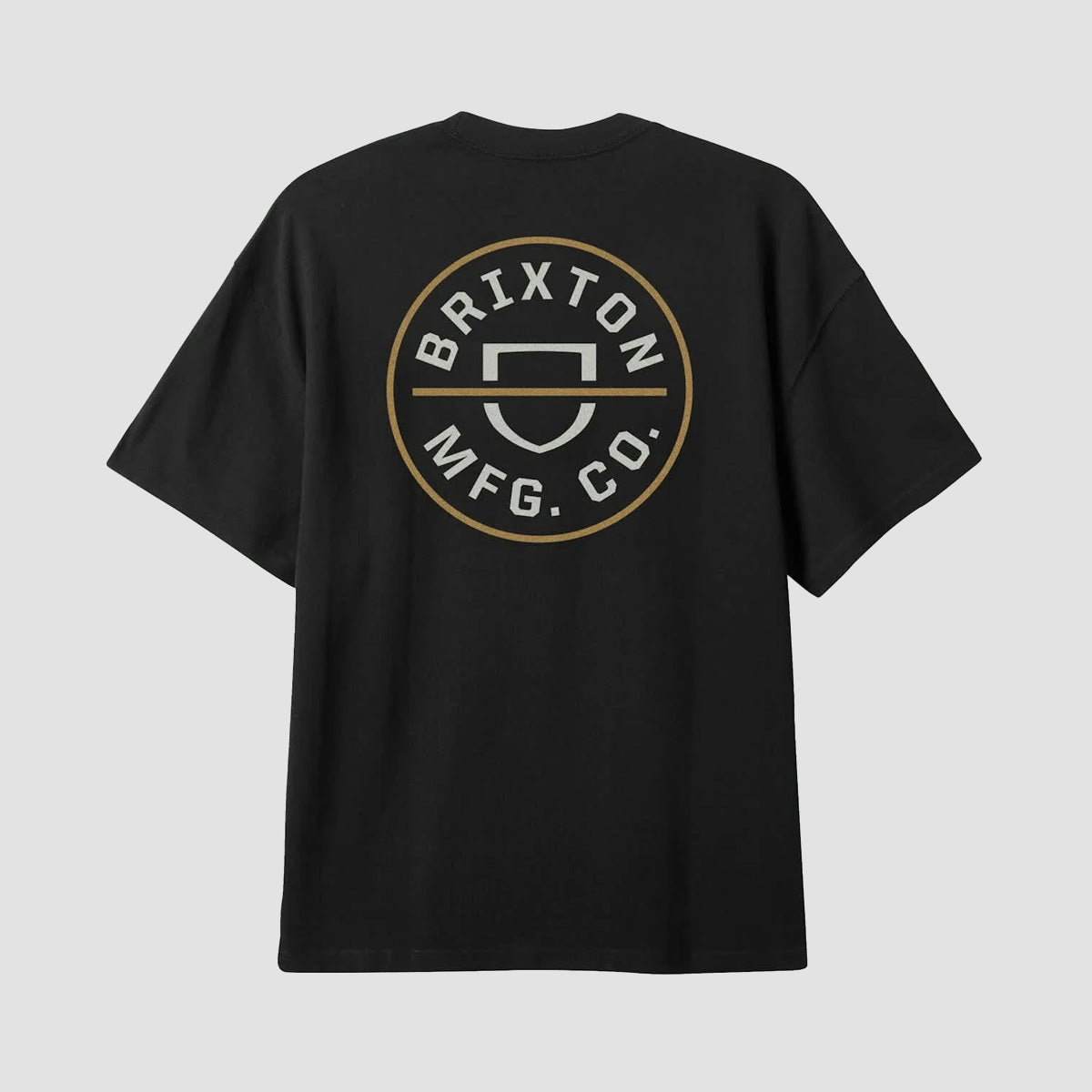 Brixton Crest II T-Shirt Black/Off White/Copper